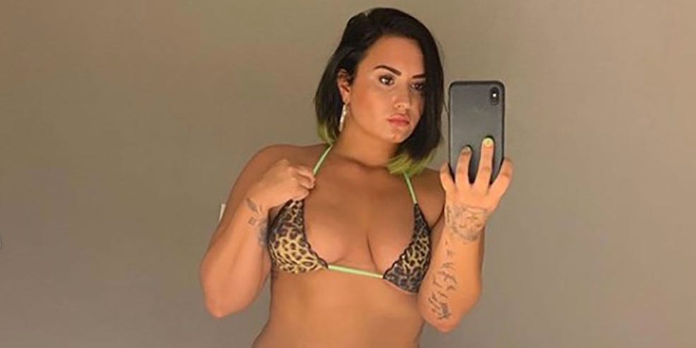 Best of Demi lovato half naked