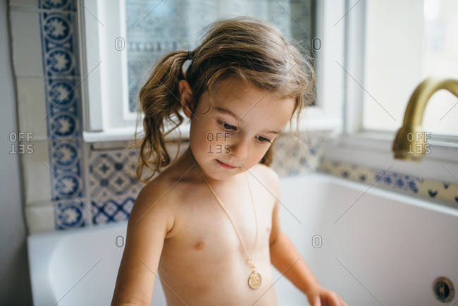 girls in bath tub
