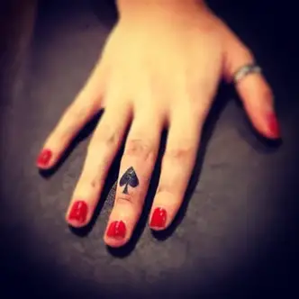 cameron ballinger recommends ace of spades finger tattoo pic