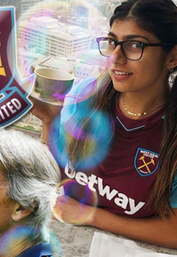 adam memon recommends mia khalifa west ham pic