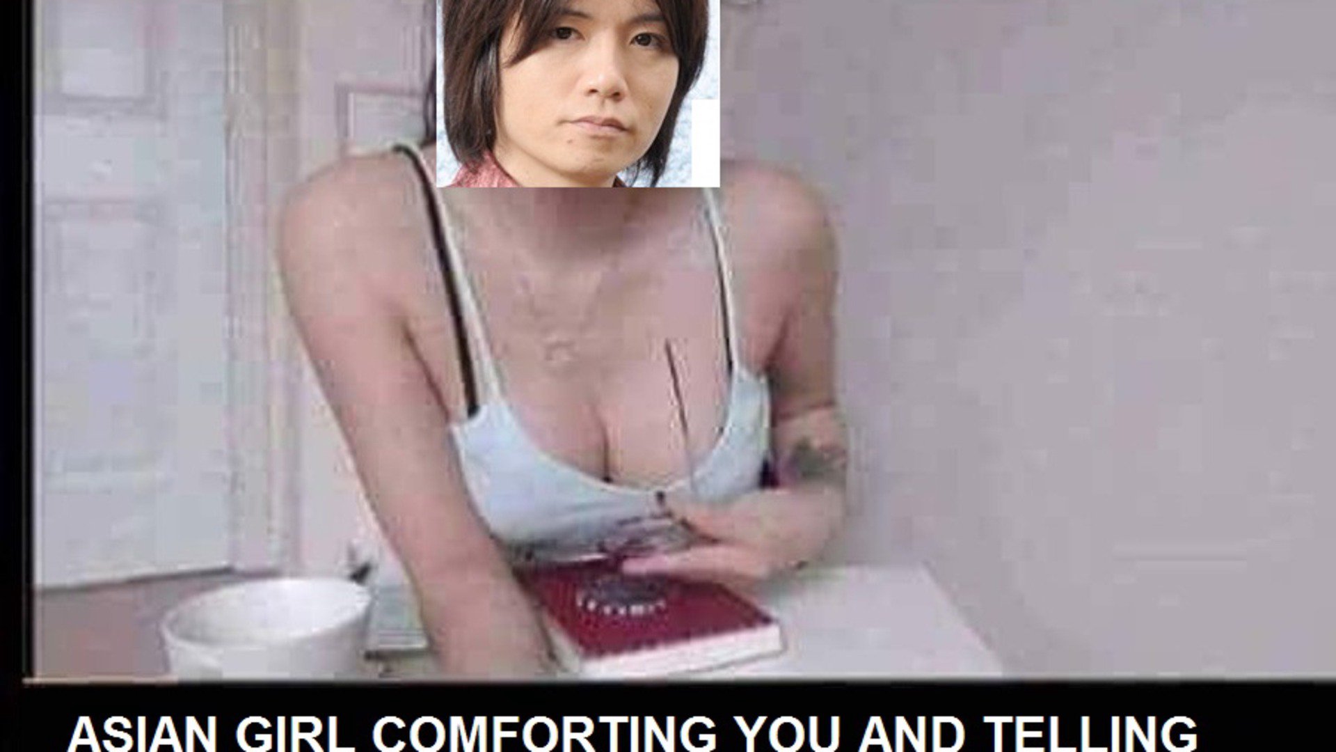 Asian Girl Comforting You my boobs