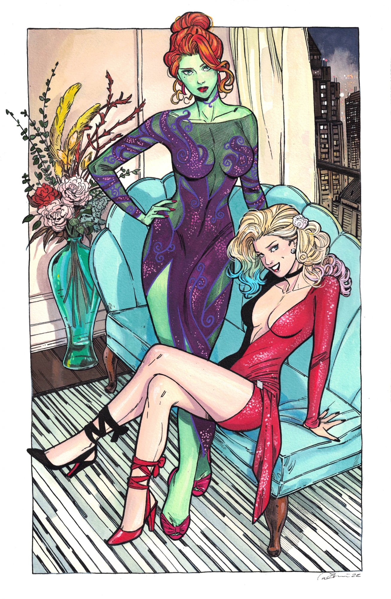 angie olmos recommends harley quinn x poison ivy art pic