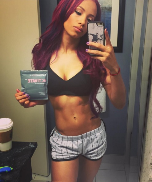 cool kavya add sasha banks abs photo