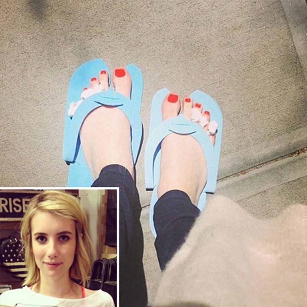 asanka jayakodi recommends emma roberts feet pic