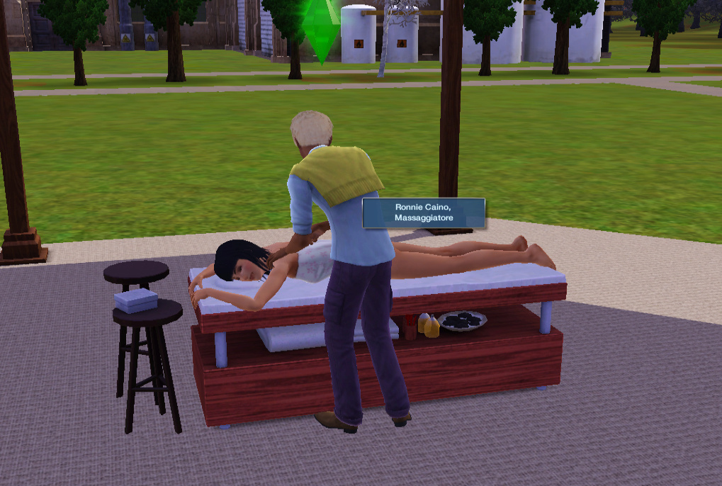 sims 3 massage table