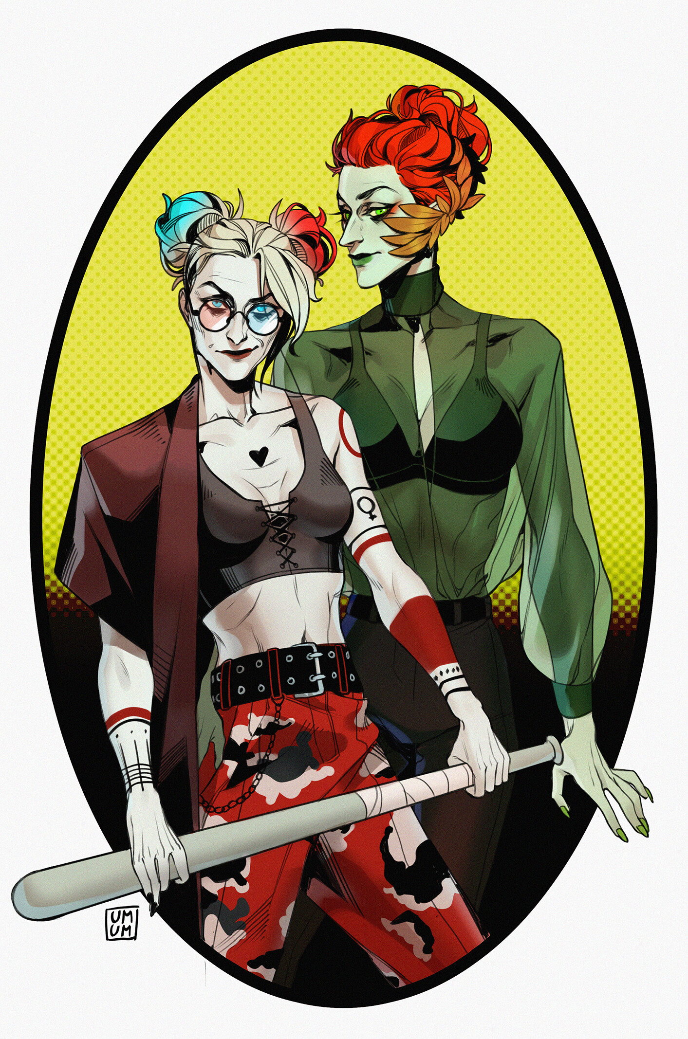 danny geary recommends harley quinn x poison ivy art pic