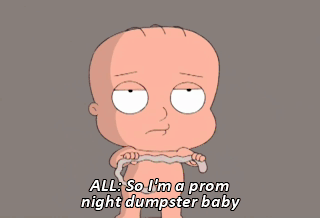 danny najdovski recommends prom night dumpster baby gif pic