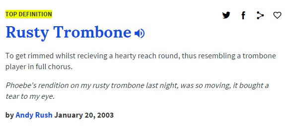 Best of Rusty trombones meaning