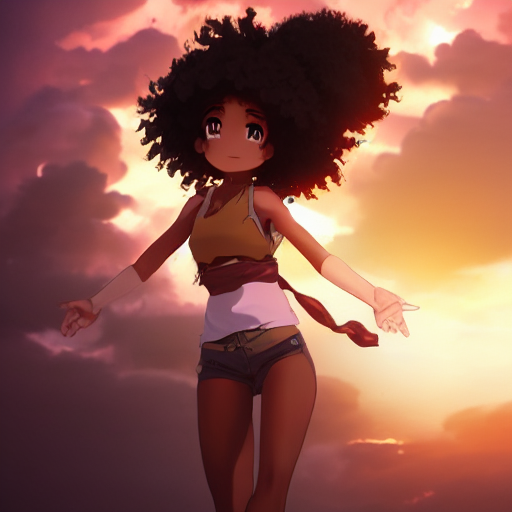 dawn newby add anime female curly hair photo