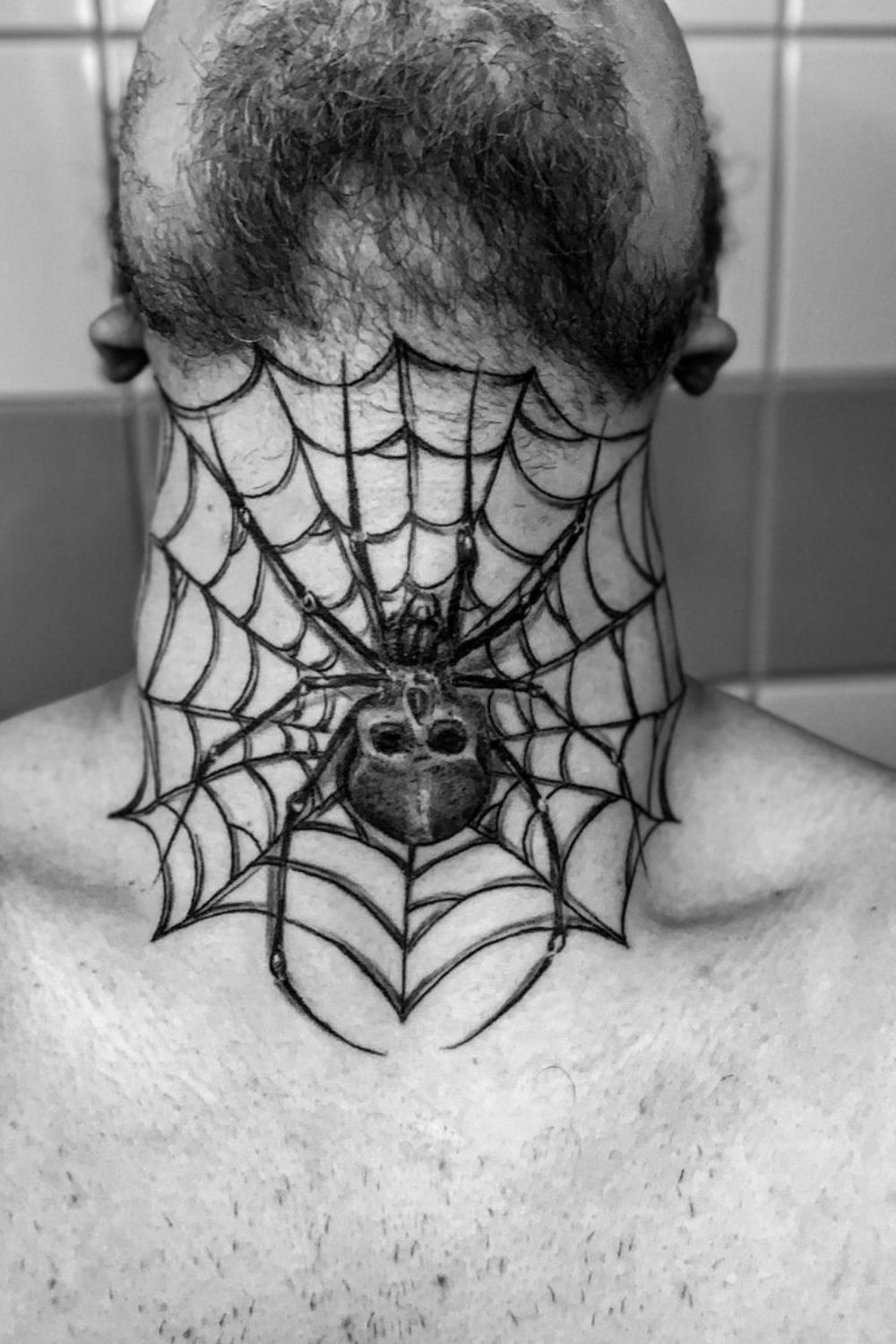 carolann ross add spider web throat tattoo photo