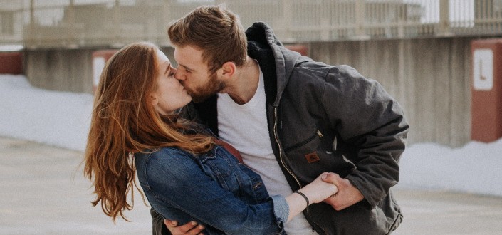 girl and boy makeout