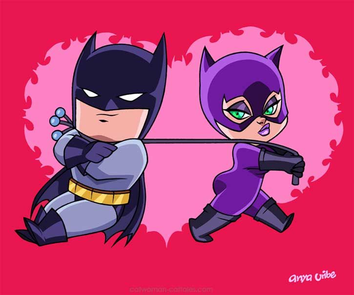 batman and catwoman cartoon