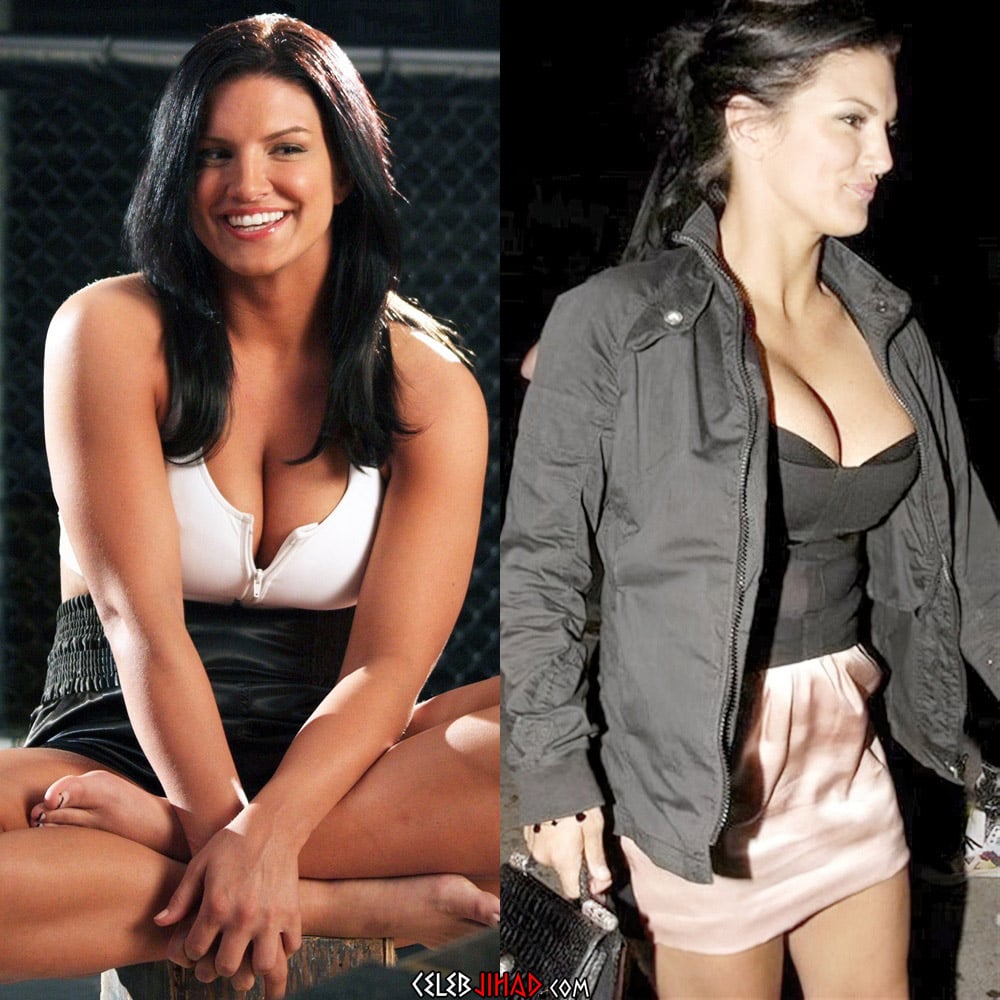 gina carano nipples