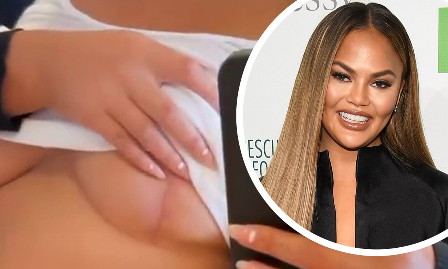 chrissy teigen boob flash