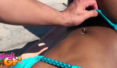 Best of Ebony girls fingered on the beach porn