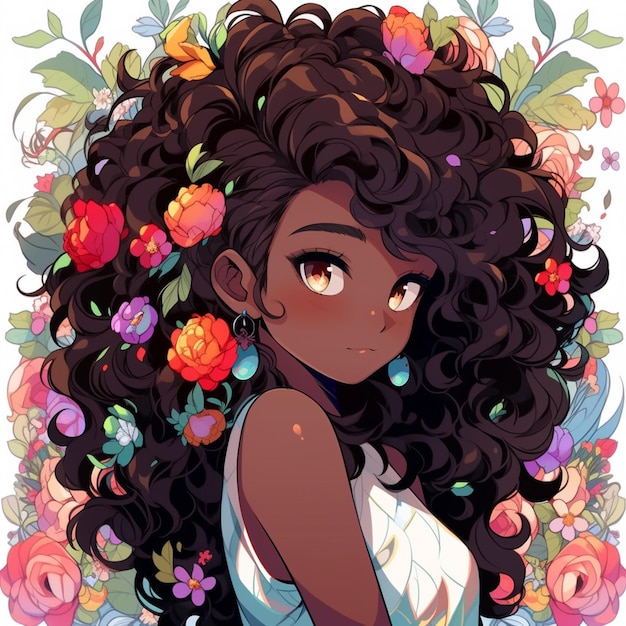 Best of Anime female curly hair