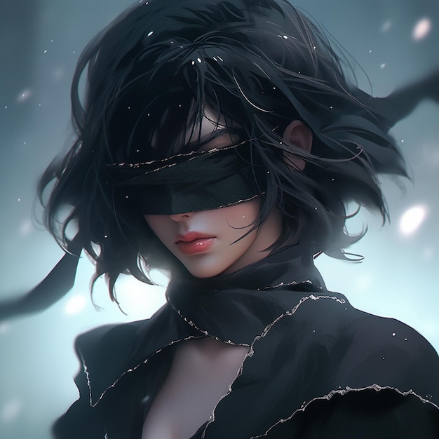 anisha rathi add anime girl with blindfold photo