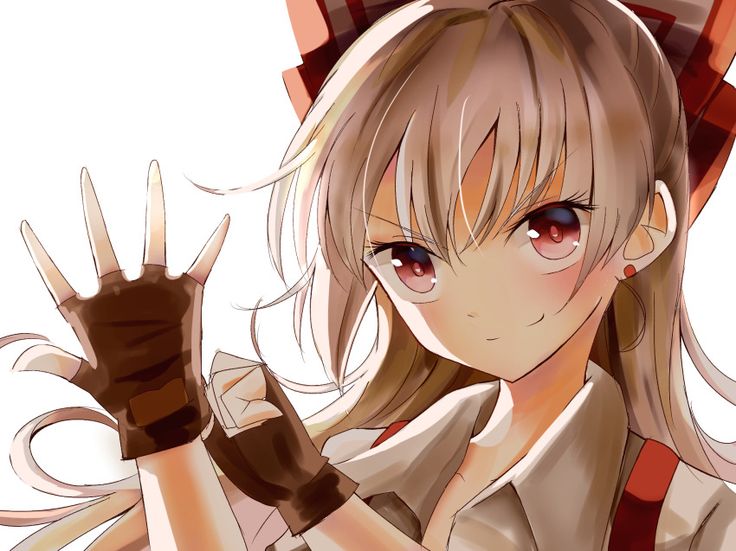 Anime Girl With Gloves velba lesbian