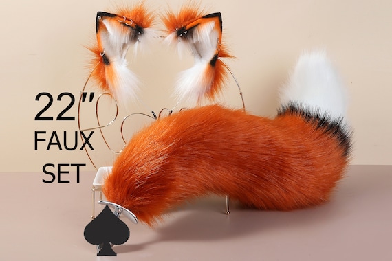 fox tail butt plug and ears