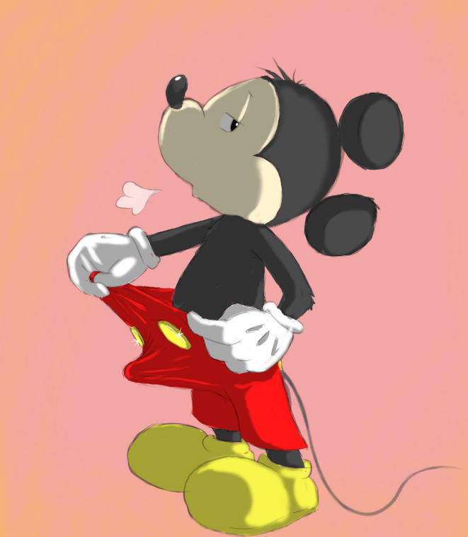 Mickey Mouse Rule 34 pants nude