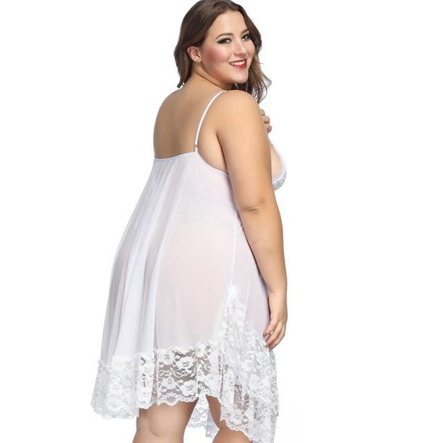 plus size white babydoll