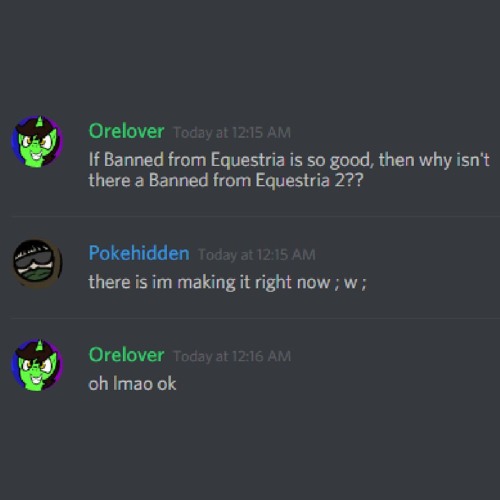 andreas alexander recommends Banned From Equestria Online