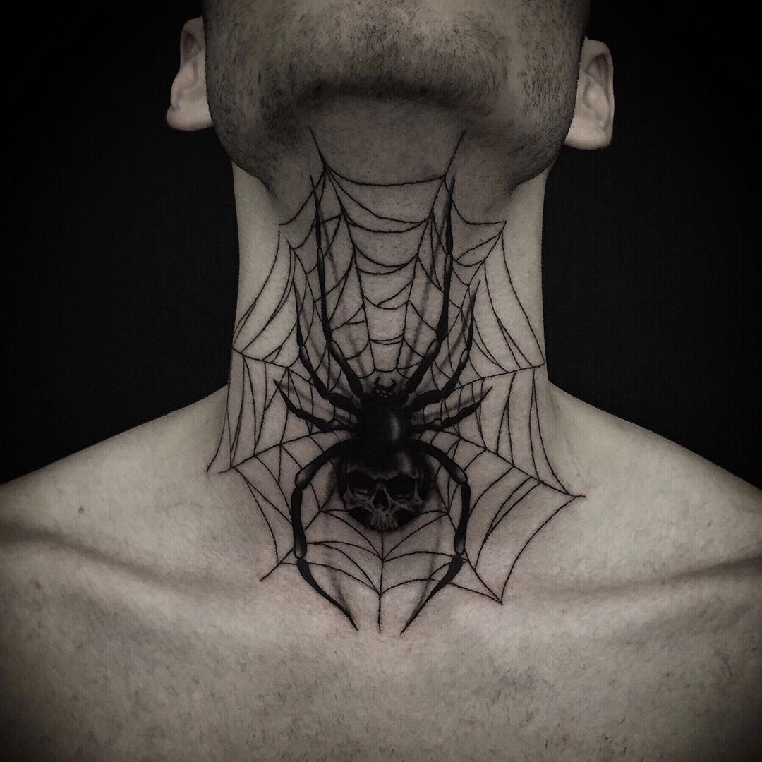 ashley plemons recommends Spider Web Throat Tattoo