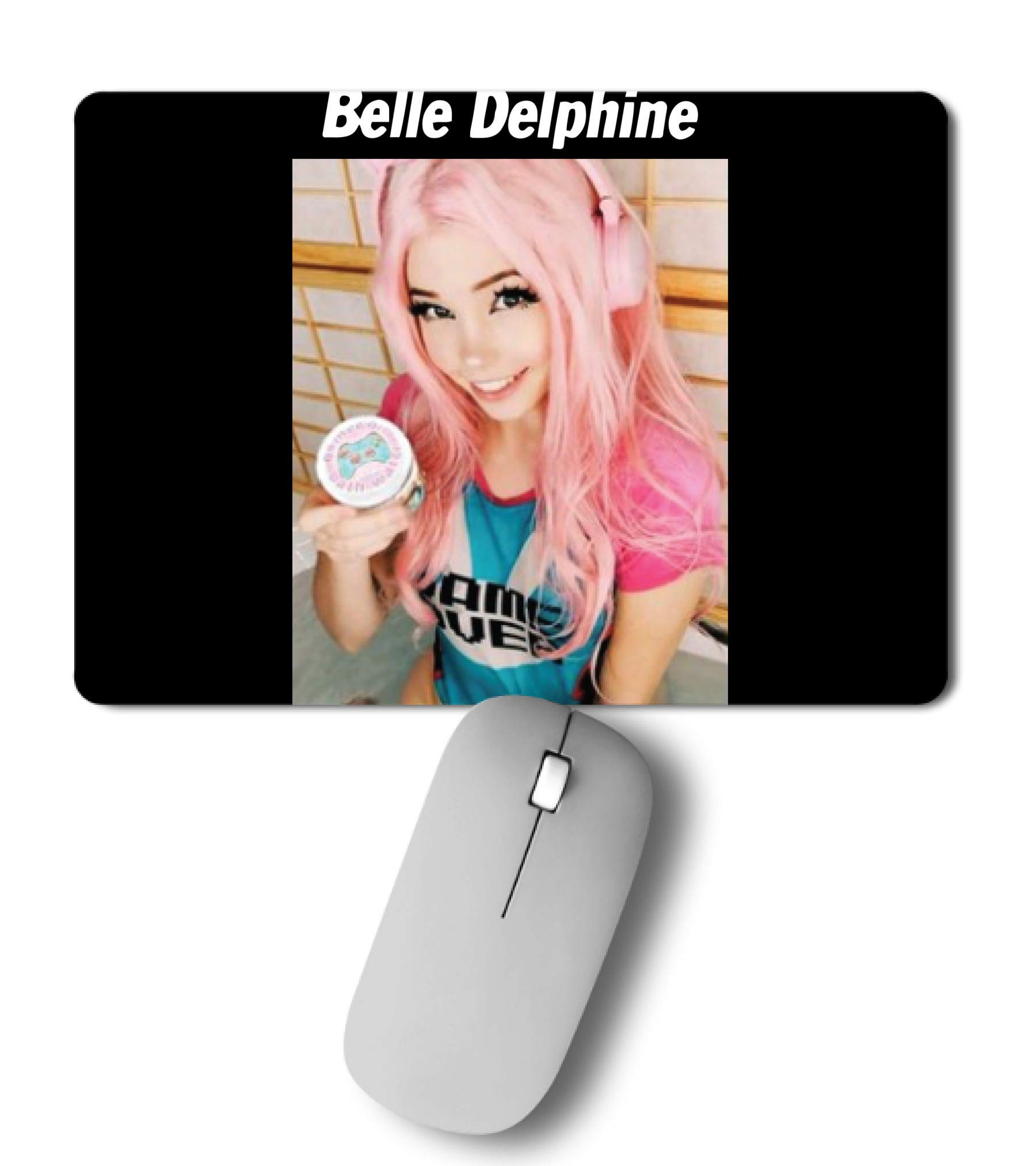 alex kacrut add belle delphine mouse pad photo