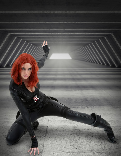 Best of Black widow latex costume