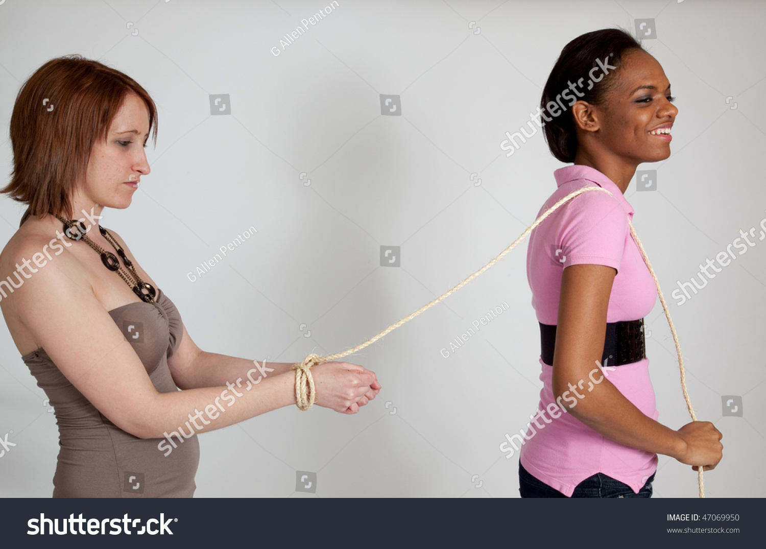 black woman tied up