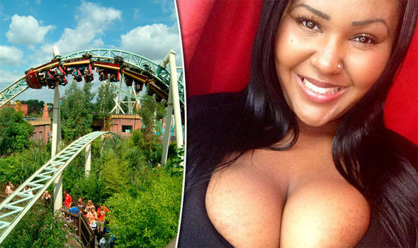 bridget collie recommends boobs fall out on roller coaster pic