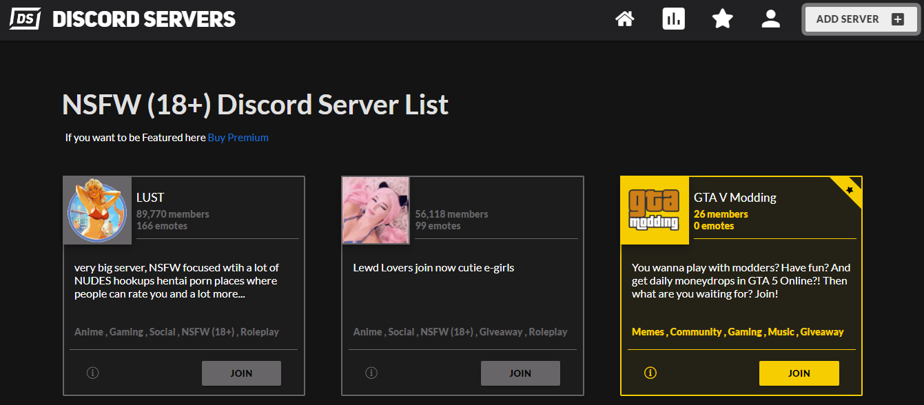 ameer ami recommends Porn Servers On Discord