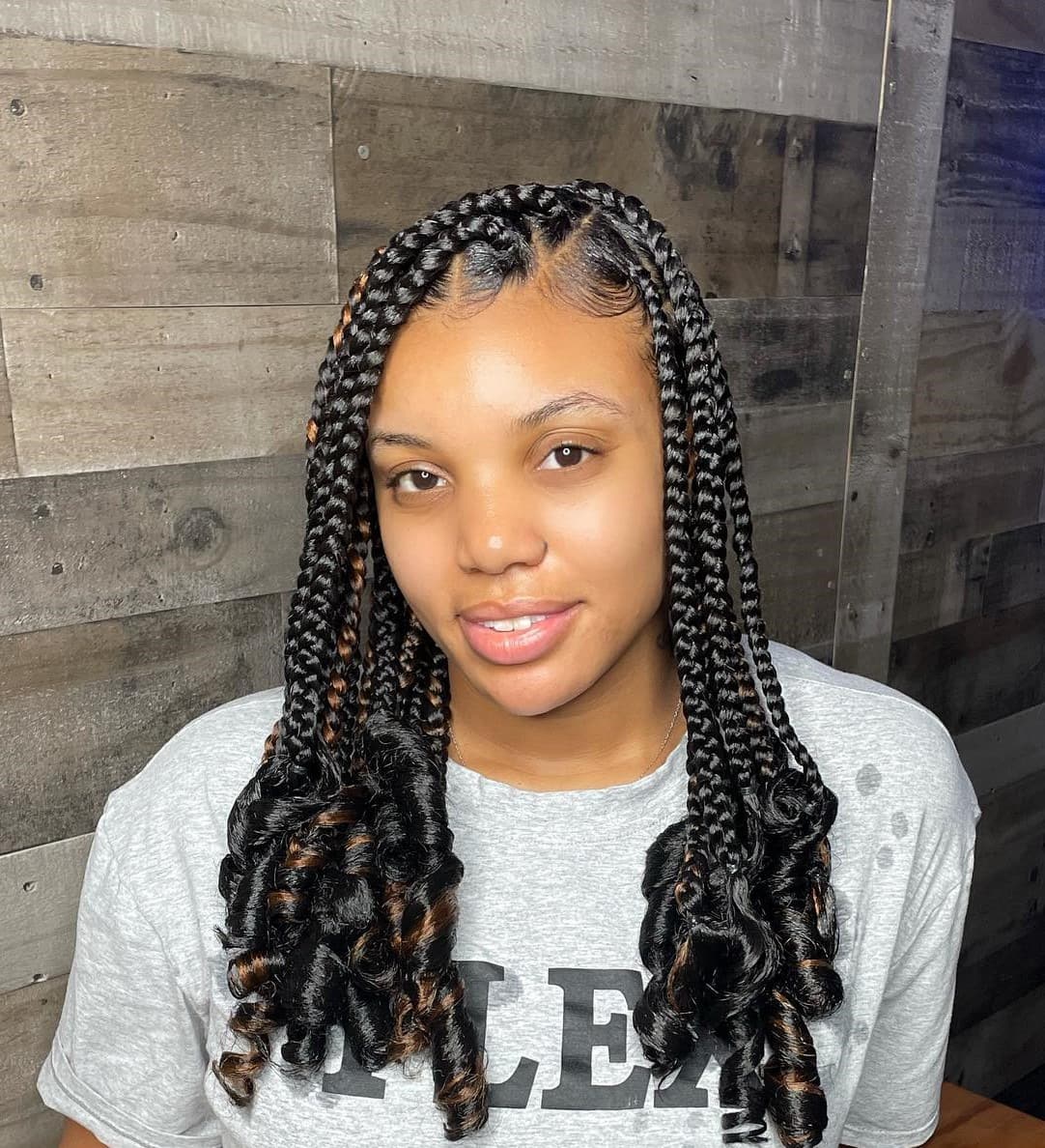 allison brocklehurst add coi leray braids with curly ends photo