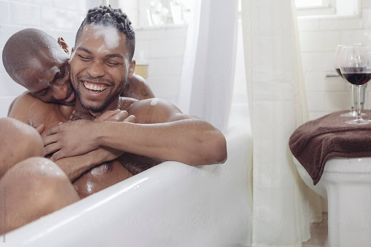 couples taking bath together