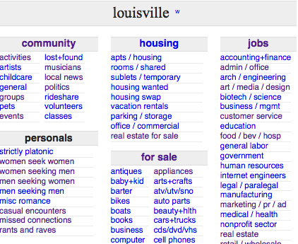 casey kirkpatrick recommends Craigslist Louisville Kentucky Personals