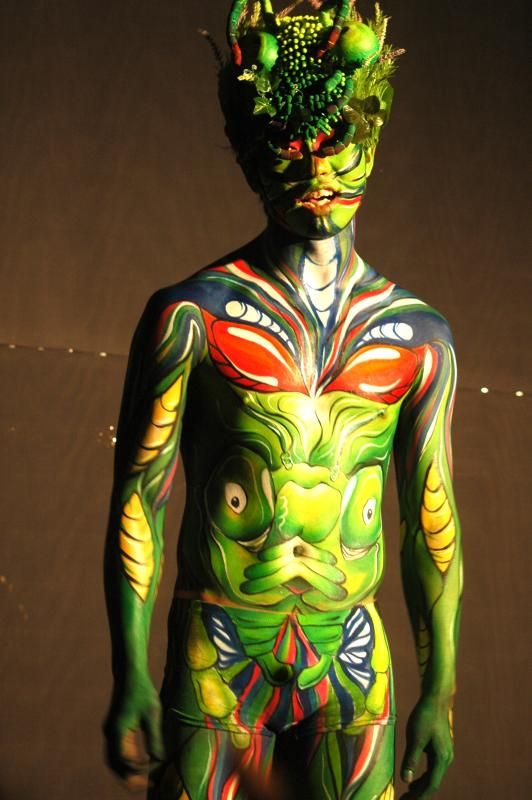 bruno kiongo mbuku add male body painting festival photo