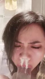 david toni recommends cum coming out her nose pic