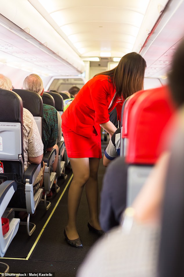 Best of Flight attendant upskirt