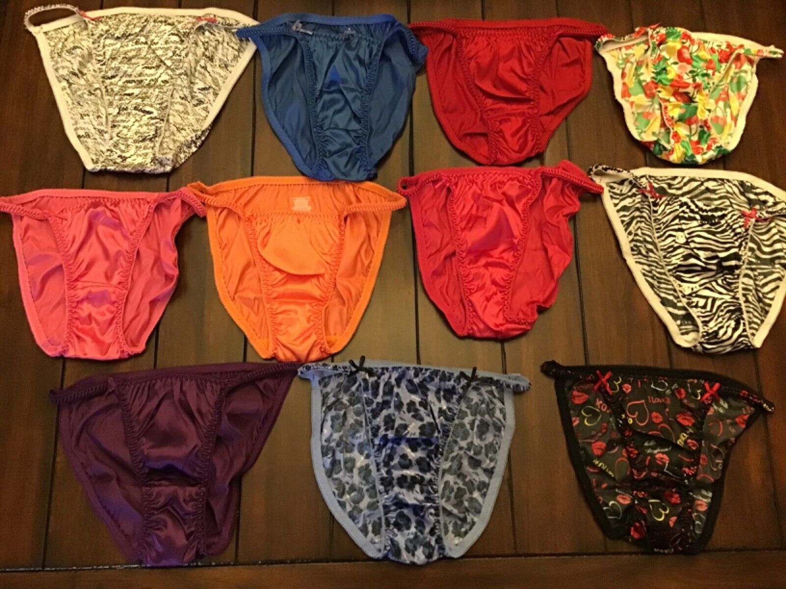 christy suraj recommends satin string bikini underwear pic