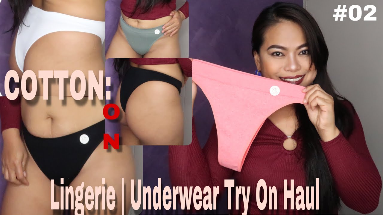 Best of Girl trying on panties