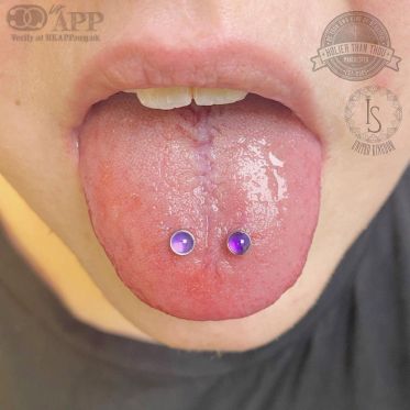 cherie moloney recommends Double Tongue Piercing Tip
