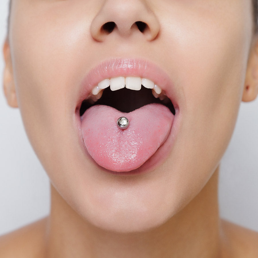 double tongue piercing tip