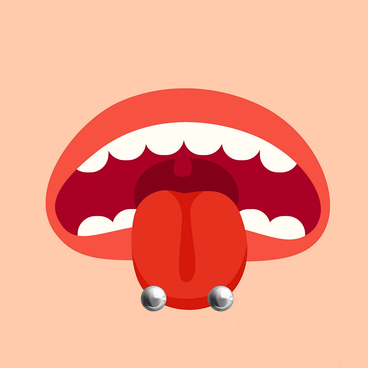 babita magar share double tongue piercing tip photos