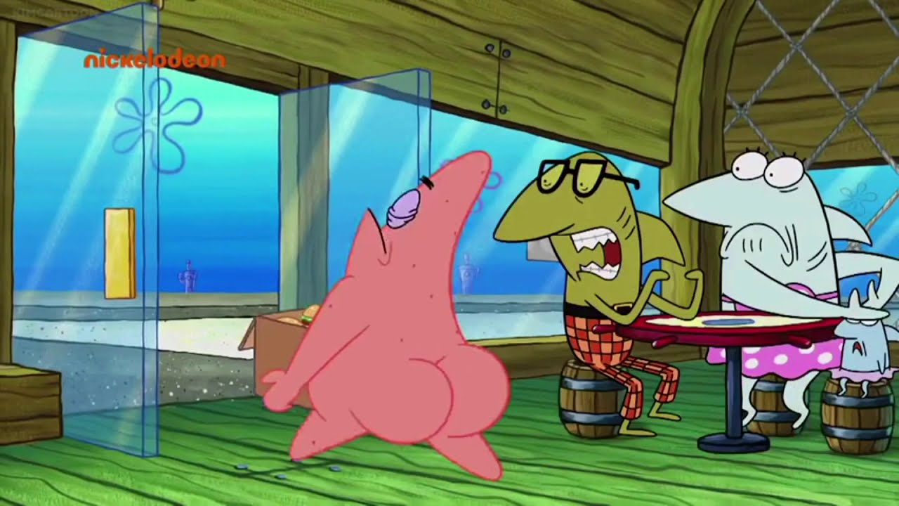 Naked Mr Krabs pants plays