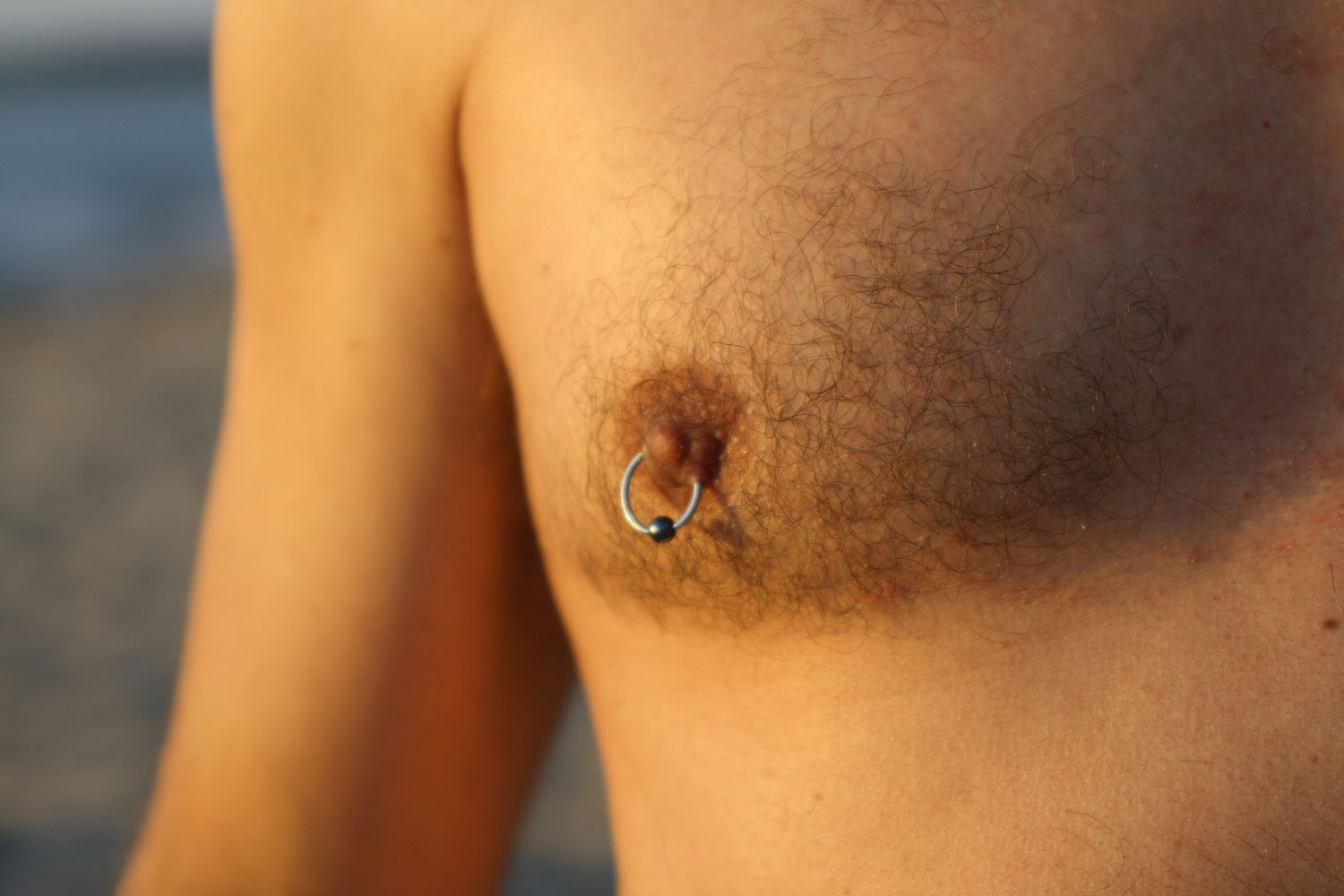 extreme female nipple piercing