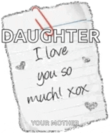 I Love You Daughter Gif cartoon characters