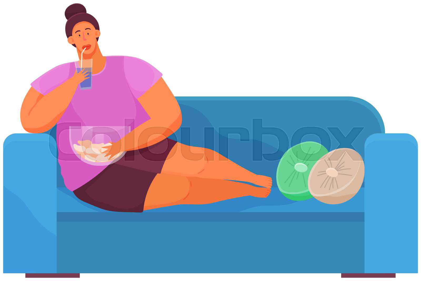 Best of Fat woman on couch