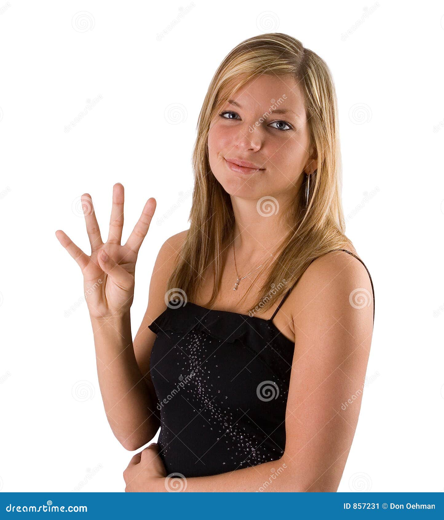 Best of Girl holding up 4 fingers