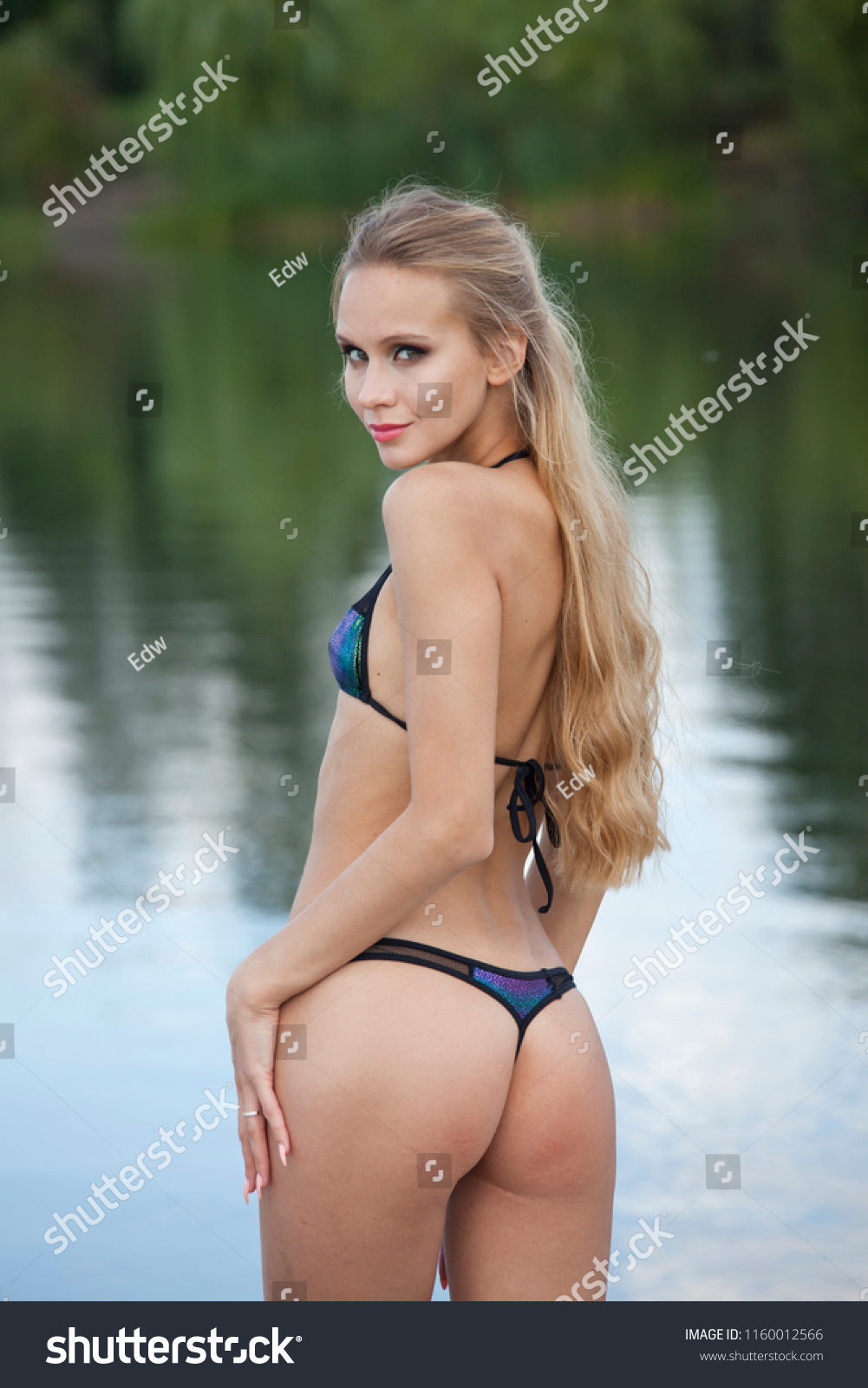 girl in skimpy bikini