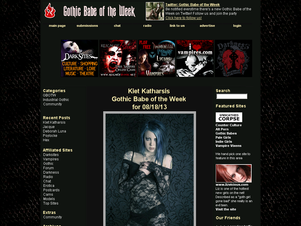 channie hill add gothic babe of the week photo